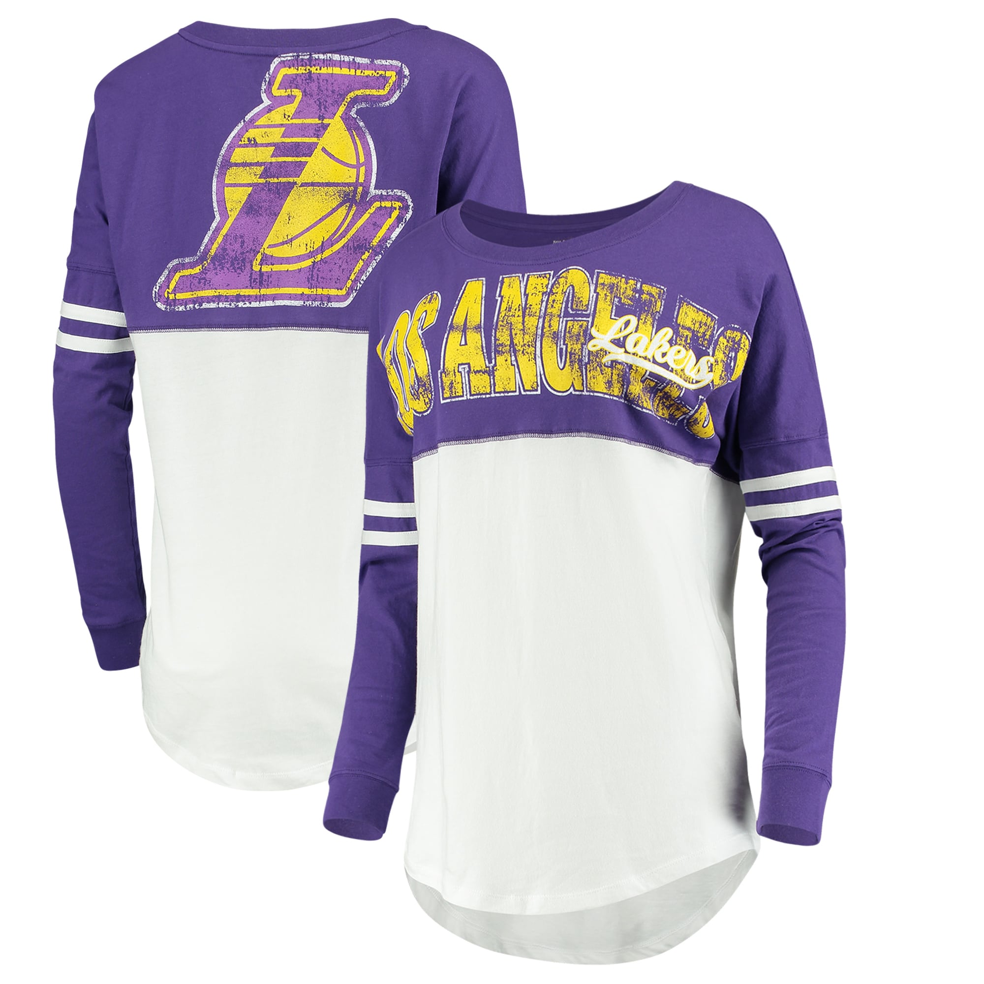 lakers white long sleeve