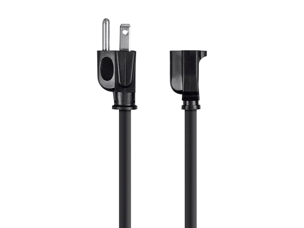 Monoprice Power Extension Cord Cable - 10 Feet - Black | 14AWG 15A (NEMA 5-15P to NEMA 5-15R)