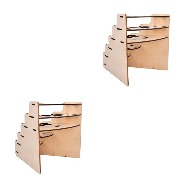 Bearachild Estante para pigmentos DIY, práctico, resistente, útil, soporte para pigmentos de 45 °, organizador de pintura de útil para piezas de Type1 NO1 Bearachild CBP204860