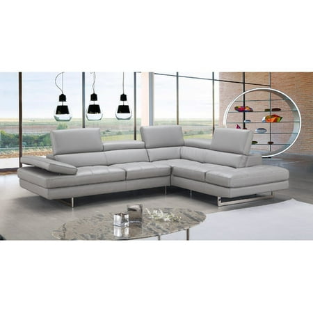 Orren Ellis Ashburton Leather Sectional