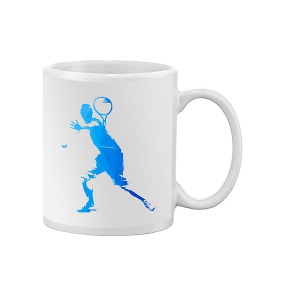 Blue Tennis Player Silhouette. Mug Unisex's -Image by Shutterstock
