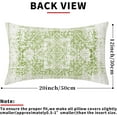thumbnail image 4 of Lime Green Gray Ethnic Boho Rectangular Throw Pillow Covers 12X20 Inch Set of 2 Bohemian Carpet Pattern Vintage Lumbar Pillow Cases Grey Floral Pillow Cover Home Decor for Sofa Couch Porch Outdoor, 4 of 5