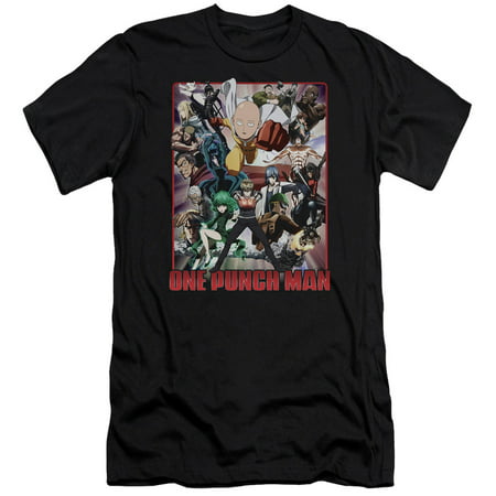 One Punch Man - Cast Of Characters - Slim Fit Short Sleeve Shirt -