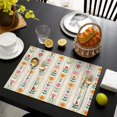 thumbnail image 4 of Pioneer Flower Floral Print Pattern Summer Placemats Table Placemats Set Of 4-Linen Kitchen Washable Placemats Table Mats 12x18 Inch Non-Slip Heat Resistant, 4 of 5