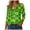 Dark Green, variant on Saint Patricks Day for Women 2026 Lucky Shamrock 3/4 Sleeve Shirt Funny Irish Graphic Tee Spring Party Tops (Dark Green, XL)