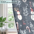 thumbnail image 4 of Yayeee Window Curtains Light Filtering 63"x42" Grommet Panel Pair Home Living Room Decor, Jolly Snowman, 4 of 7