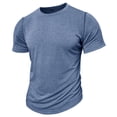 thumbnail image 3 of pstuiky camiseta de hombre, Camisas casuales de moda para hombre, cuello redondo liso, tipo pulóver, cortas camisas casuales para hombre s, 3 of 7