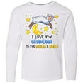 thumbnail image 3 of Inktastic I Love my Grandma to the Moon and Back Cute Sheep Long Sleeve Youth T-Shirt, 3 of 5