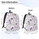 thumbnail image 2 of Disketp Lavender Flowers Mochila de Lona Estampada, Mochila Escolar de Viaje Ligera para Estudiantes y Portátil-Medium, 2 of 5