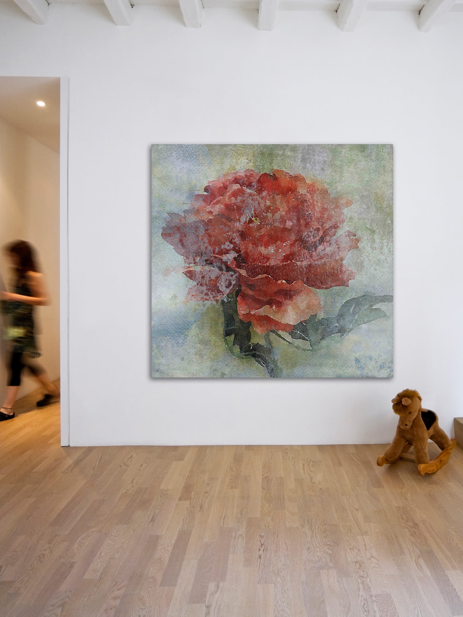 "Little Red" Painting Print on Wrapped Canvas