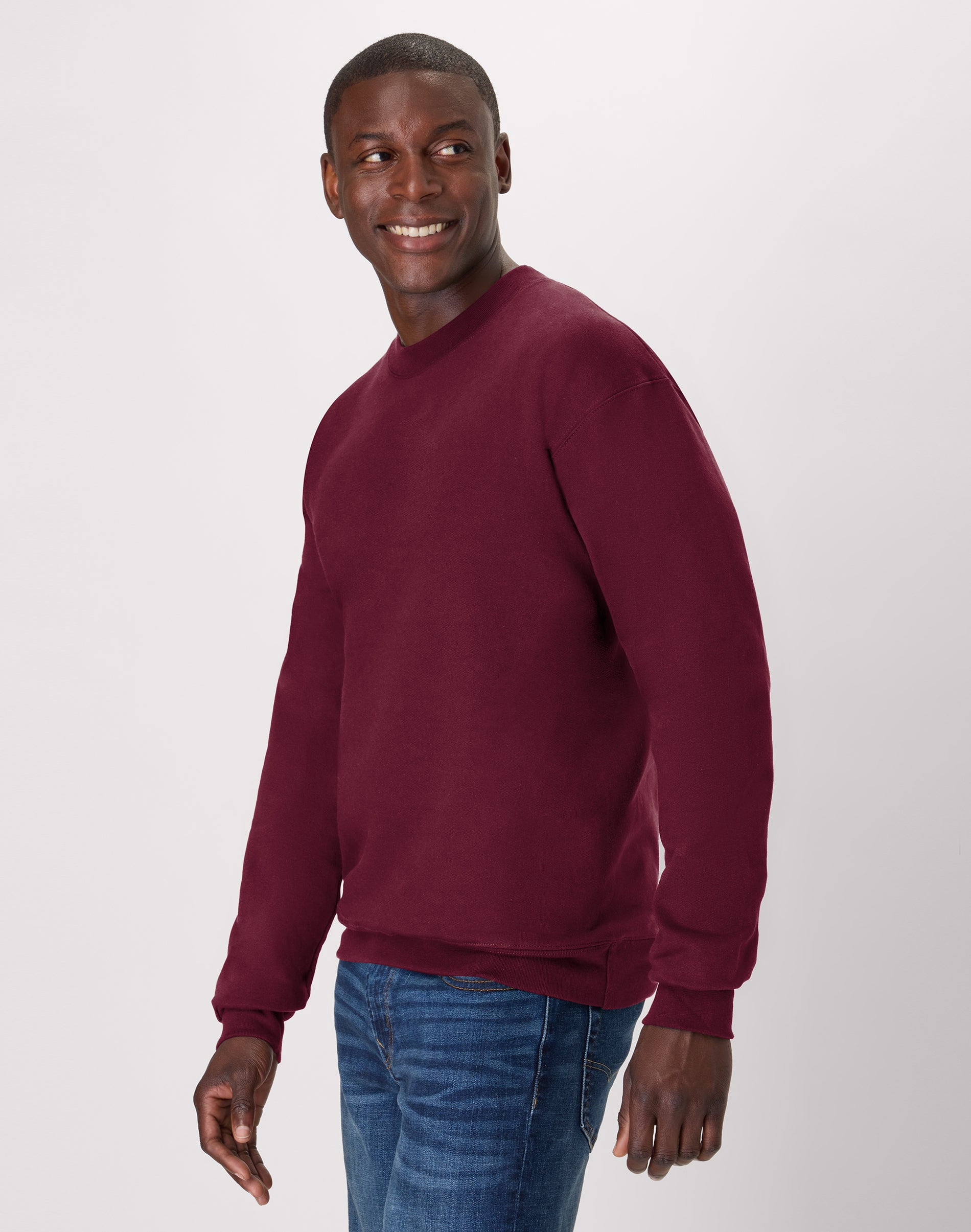 Hanes Sweatshirt, Heavyweight Fleece Sweatshirt, Crewneck Pullover for Men
