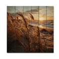 thumbnail image 3 of Designart "Sunrise Breeze on the Beach II" Nautical & Beach Print on Natural Pine Wood, 3 of 5