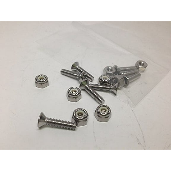 8 PC SET STAINLESS STEEL NUTS SCREWS FOR KAYAKS CANOES PAD EYES