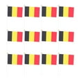 thumbnail image 1 of EeaseMX 50 banderas pequeñas de Bélgica para sujetar con palo, banderas internacionales de países del mundo, decoración para fiestas., 1 of 7