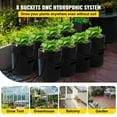 thumbnail image 2 of KFFKFF DWC Hydroponic System, 5 Gallon 8 Buckets, Deep Water Culture Growing Bucket, Hydroponics Grow Kit with Pump, Air Stone and Water Level Device, for Indoor/Outdoor Leafy Vegetables, 2 of 9