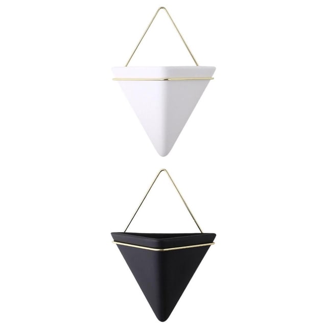 Triangur de Pared Geométrica Zulema 2pc Plantador colgante