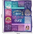 thumbnail image 5 of Sister Gifts Blanket for Sisters from Brother or Sister, Unique Sister Birthday Gifts from Sister Gifts for Sister, Best Birthday Gifts for Sister Super Soft Throw Blankets 50x60in, 5 of 6