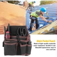 thumbnail image 5 of Bolsa de Bolsillo Negra con múltiples Bolsillos en la Cintura, Bolsa de Almacenamiento de Herramientas, para Herramientas de Electricista, Organizador de Herramientas de Carpintero,, 5 of 5