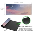 thumbnail image 6 of Big Mouse Pad Pink Desk Decor for Girls, Gaming Mouse Pads Desk Pad for Woman Keyboard Mousepad, Mouse Pad Big Non-Slip Rubber Base, 35.4" X 15.7" for Work/Game/Office Watercolor Pastel Sky, 6 of 6
