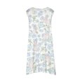 thumbnail image 4 of BYHONG Robes d'Été Décontractées pour Filles Mode Mignonne Printemps et Été Imprimé Col Rond Sans Manches Robe Décontractée (1) Bleu Clair 3-4 Robes de Soleil pour Filles, 4 of 5