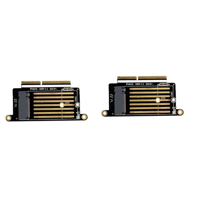 Adaptador SSD A1708 (2 unidades) NVMe PCI Express PCIE a NGFF M2 (tarjeta adaptadora SSD M.2 para Pro Retina de 13 pulgadas, 2016-2017)