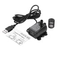 thumbnail image 2 of Flmtop Mini USB DC 5V 250L/H Brushless Waterproof Submersible Circulating Water Pump Black, 2 of 9