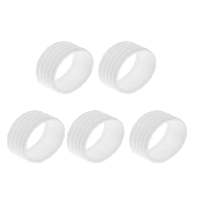 artículos deportivos Anillo de raqueta mango de tenis banda de agarre de raqueta de bádminton sobregrip blanco 5 uds JShteea El nuevo