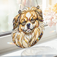 thumbnail image 5 of 89Bloom Tibetan Spaniel Stained Glass Hologram Ornament, Dog Stained Glass Suncatcher Ornaments Home Decor, Dog Holographic Ornaments, 5 of 7