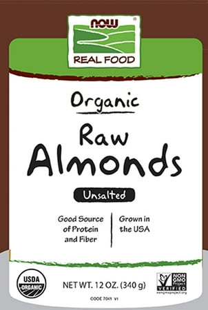 Organic Raw Almonds Now Foods 12 oz Seed