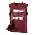 thumbnail image 4 of Odeerbi Tank Top For Women Sleeveless Tops 2025 Casual Blouse Print Adult Girls Beach Funny Graphic Tanks Vest Burgundy, 4 of 5