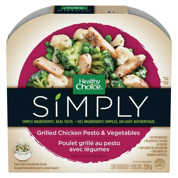 Healthy Choice Simply Steamers Grilled Chicken Pesto & Vegetables, 259g