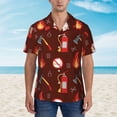 thumbnail image 4 of Daiia Fire Extinguisher Hawaiian Shirt for Men Gentle Cotton Regular Short Sleeve Casual-Large, 4 of 9