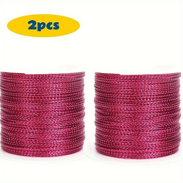 KEINXS 66ft Metallic Tinsel Rope - Vibrant Colors for DIY Crafts Gift Wrapping Jewelry Making & Christmas Decorations - Polyester - For Crafters DIY Enthusiasts & Holiday Decorators -