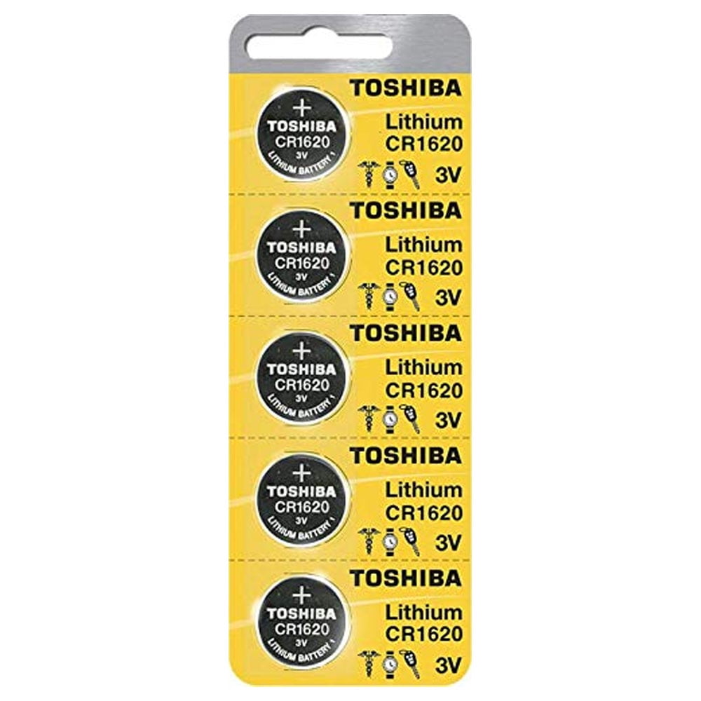 Toshiba CR1620 Pile bouton au lithium 3 V Lot de 5 piles