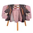 thumbnail image 3 of Kamado Nezuko Round Tablecloth Print Decorative Table Cover Washable Table Cloths for Dining Party Picnic 50x50in, 3 of 8