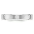 thumbnail image 3 of Real 14ktW 4mm Bevel Edge Comfort Fit Band Size 8; for Adults and Teens; for Women and Men, 3 of 4