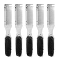 thumbnail image 1 of 5Pcs Beard Comb Silver Color ABS Nylon Anti Static Smoothing Comfortable Hair Styling Comb Set for Home Salon Beauty, 1 of 15