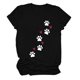 thumbnail image 1 of Fiudx Ropa de Mujer Camiseta de Manga Corta Estampada con Cuello Redondo a La Moda para Mujer, Camisetas Holgadas Informales, 1 of 3