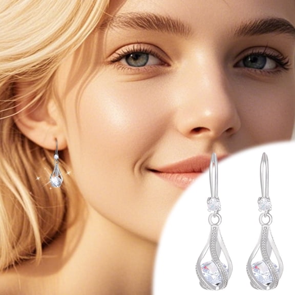 Homesteed Pearl Drop Earrings Sterling Silver Gold Dangle Earrings Elegant Wedding Jewelry for Women Brides Anniversary Gift