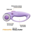 thumbnail image 3 of Fiskars Designer Loop Rotary Cutter 45mm, Ultra Lilac, 3 of 5