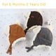 thumbnail image 2 of Gorro de invierno kakaforsa para bebé niño, cálido, de forro polar, de 6 a 2 años, color café, 2 of 6