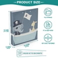 thumbnail image 3 of FORMRS 3 Ring Binder 1.5 inch with Pockets Set of 2 Clip Board 200 Sheets Capacity, Cute Animals, 3 of 8