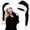Black-32*70CM/12.59*27.55IN, variant on Jinswick Christmas Hat for Adult, Plush Long Santa Hats Xmas Velvet Christmas Hats For Adults Keep Warm Winter Christmas Hat,12.59*27.55IN