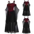 thumbnail image 5 of Vestido largo Danza de brujas de Halloween con muerte, 5 of 5