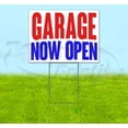 thumbnail image 1 of Garage Now Open (18" x 24") Yard Sign, Includes Metal Step Stake, 1 of 6