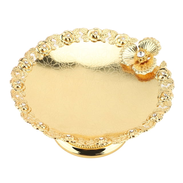 Cake Stand, Vintage Pedestal Cake Display Stand European Style Multifunctional Round Shape Rugged for Wedding