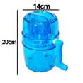 thumbnail image 2 of Ralladora de hielo portátil, máquina de hielo raspado manual con manivela y cuchillas de acero inoxidable cortadas con precisión para triturar el hielo más rápido, perfecta para aventuras al aire, 2 of 5