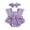 Purple, variant on Suealasg Infant Baby Girl Summer Jumpsuit Lace Sleeves Square Neck Bow Romper Bodysuit +Headband 0-18 Months Infant Girls Outfits