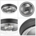 thumbnail image 6 of Prominence Home 4 Pack Madalyn 13" Flush Mount Ceiling Light Clear Glass, Bronze, 6 of 9