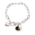 thumbnail image 1 of Bracelet Chaîne Cœur Échec Écrivain Bernard Shaw Bijou Charme Mode, 1 of 3